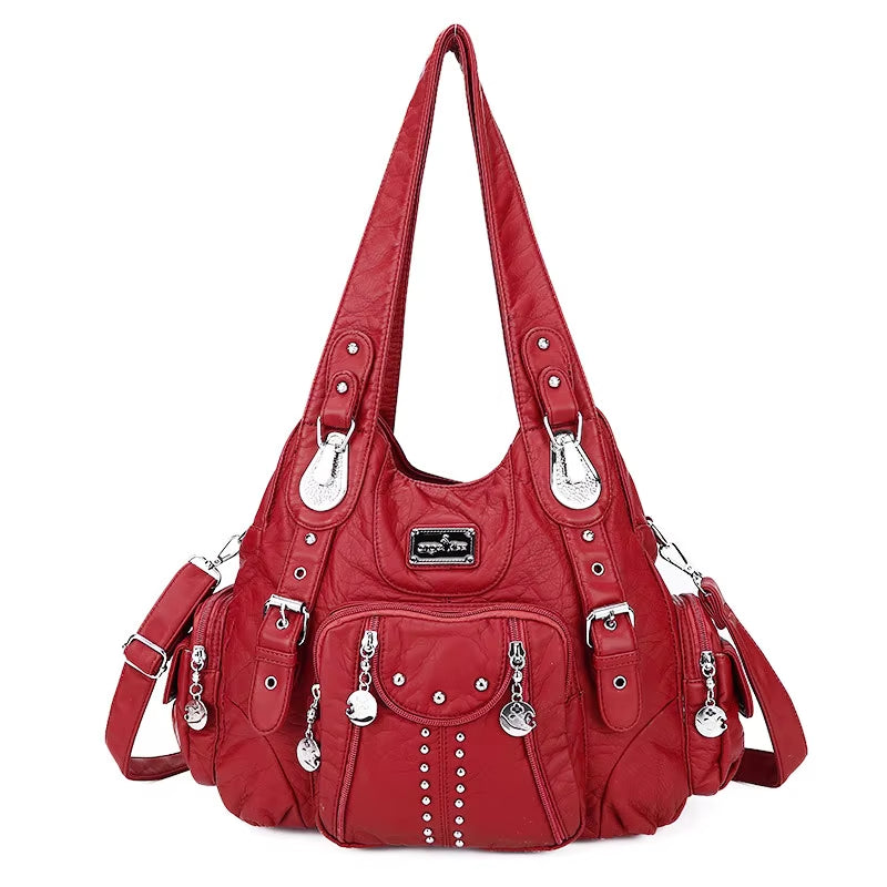 Bag Women Fashion Handbags Women Shoulder Bags PU Leather Handbag Female Satchel Shoulder Purse Bag Bolsa Feminina