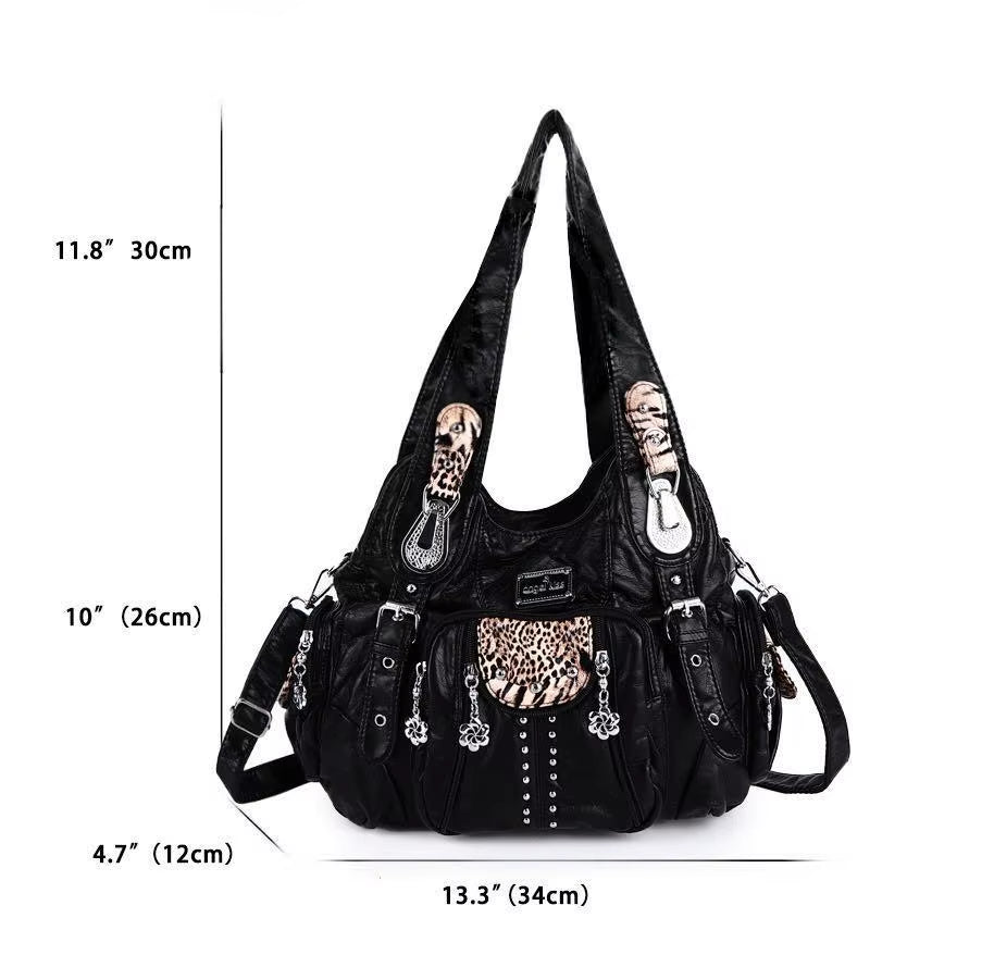Bag Women Fashion Handbags Women Shoulder Bags PU Leather Handbag Female Satchel Shoulder Purse Bag Bolsa Feminina