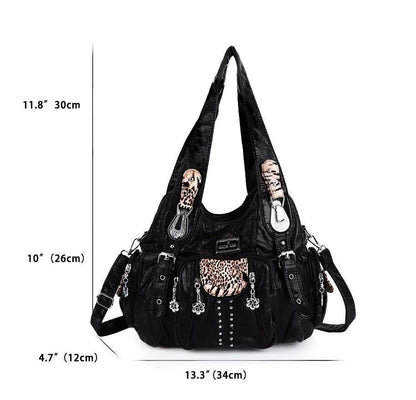 Bag Women Fashion Handbags Women Shoulder Bags PU Leather Handbag Female Satchel Shoulder Purse Bag Bolsa Feminina