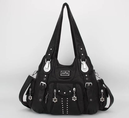 Bag Women Fashion Handbags Women Shoulder Bags PU Leather Handbag Female Satchel Shoulder Purse Bag Bolsa Feminina